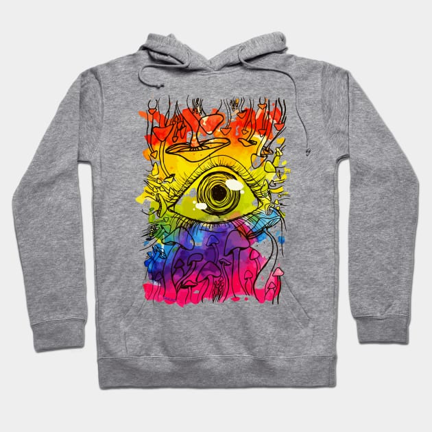 Mushroom Spectrum Hoodie by Jan Grackle